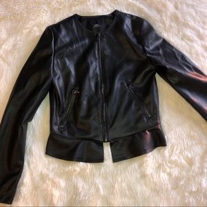 Peplum leather Zara jacket
